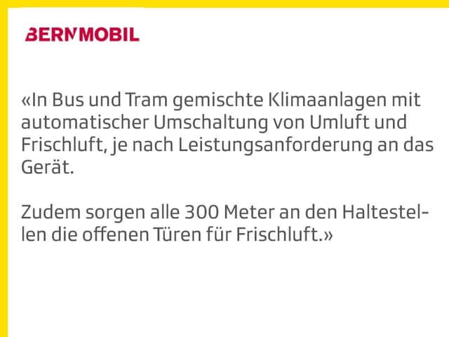 Statement BernMobil