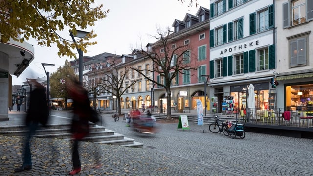 Eine Szene aus Langenthal.