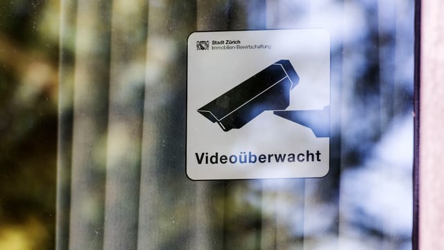 Piktogramm Videoüberwacht der Stadt Zürich.