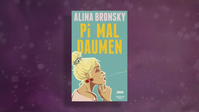 Buchcover von 'Pi Mal Daumen' von Alina Bronsky, Frau mit Daumen im Mund.