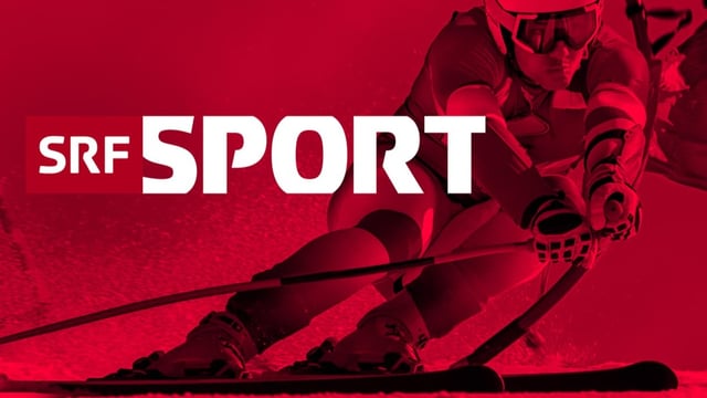 Keyvisual für SRF Sport, zeigt ein Skifahrer