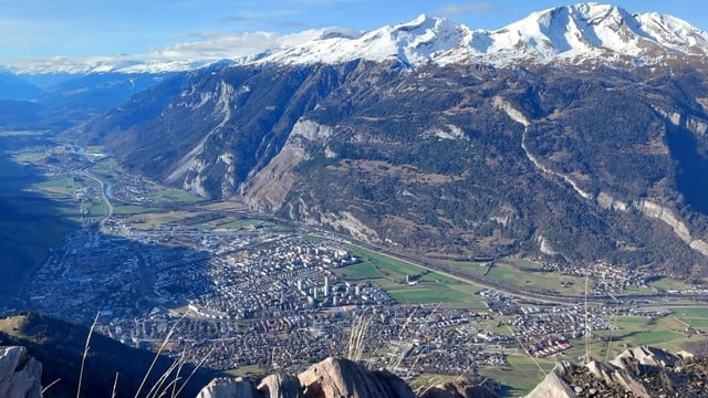 Blick vom Fürhörnli auf Chur.