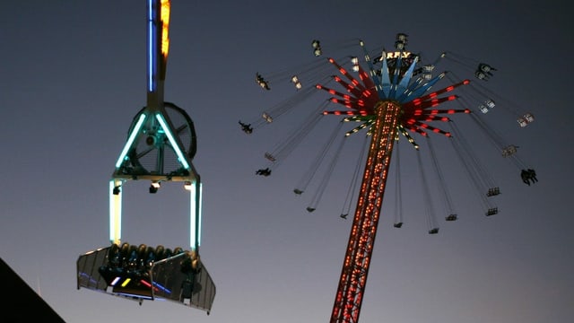 Poetisches Bild von einer vergangenen Herbstmesse.