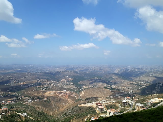 Aussicht über das Hisbollah-Gebiet