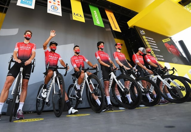 The Arkéa-Samsic team at the Tour de France.