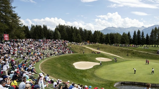 Golf tournament in Crans-Montana.