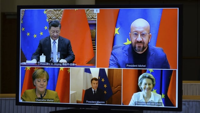 Videoconference of representatives of the EU and President of China