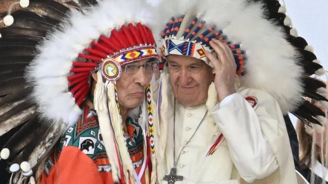 Papst Franziskus in Maskwacis.