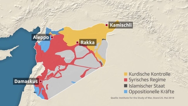 Karte von Syrien