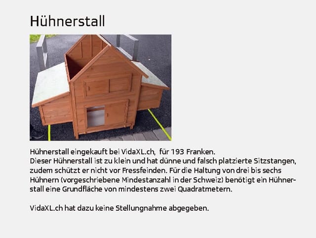 Kleiner Hühnerstall in Hausform