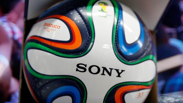 Fifa-Fussball mit dem Sony-Logo