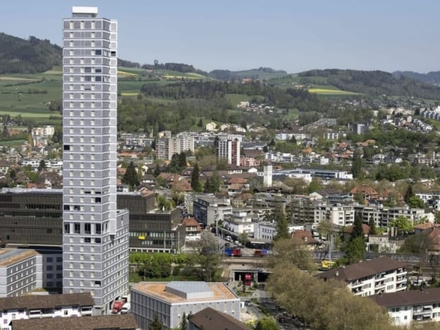 Blick auf den Bäre-Tower