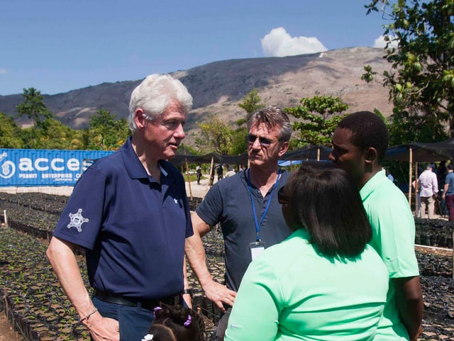 Bill Clinton und Sean Penn