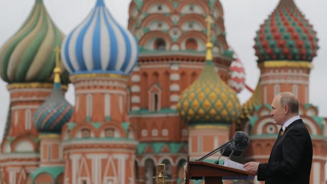 Präsident Wladimir Putin bei einer Ansprache am 9. Mai 2017.