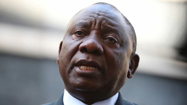 South African President Cyril Ramaphosa