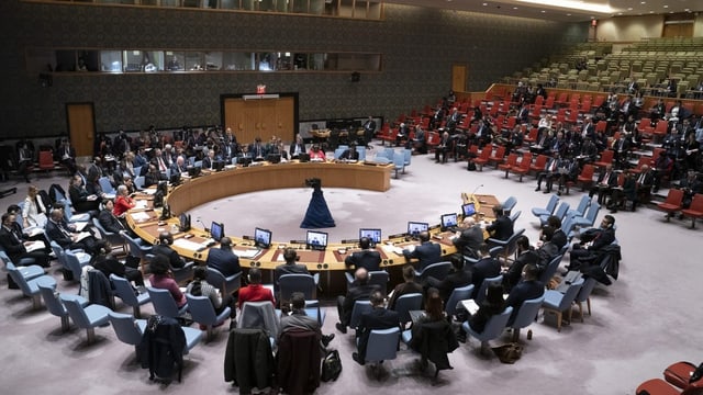 Saal des UNO-Sicherheitsrats in New York.