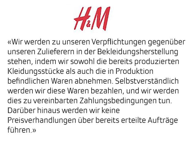 Antwort H&M