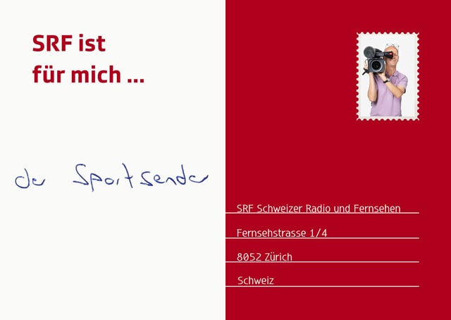 beschriftete Postkarte