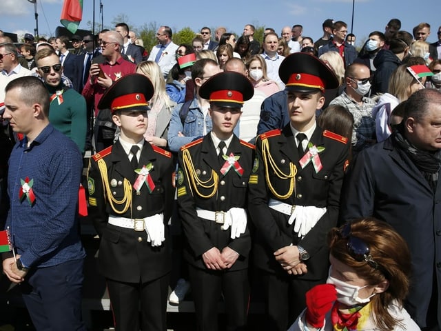 Militärparade in Weissrussland.