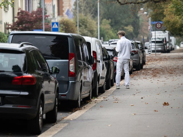 Parkplatz blaue Zone