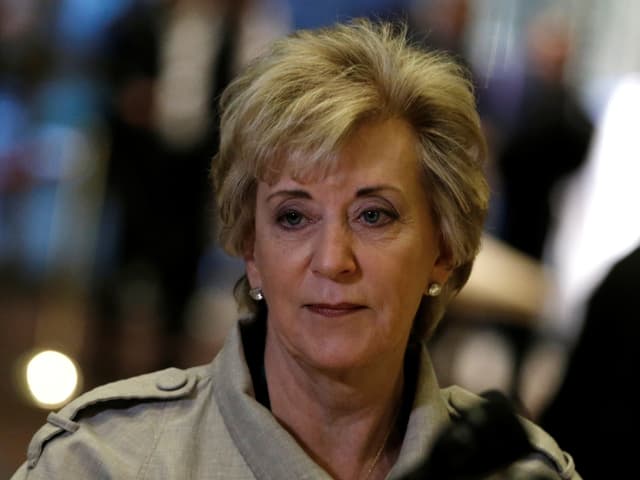 Linda McMahon in Nahaufnahme