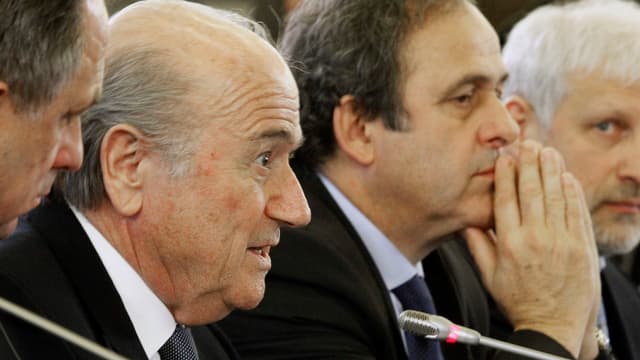 Fifa-Präsident Sepp Blatter und Uefa-Präsident Michel Platini.