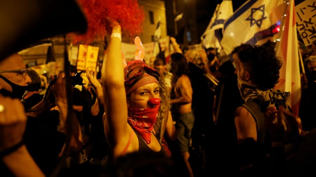 Demonstranten in Jerusalem