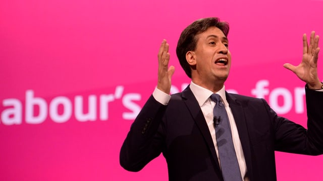 Labour-Chef Ed Miliband auf dem Parteitag in Manchester