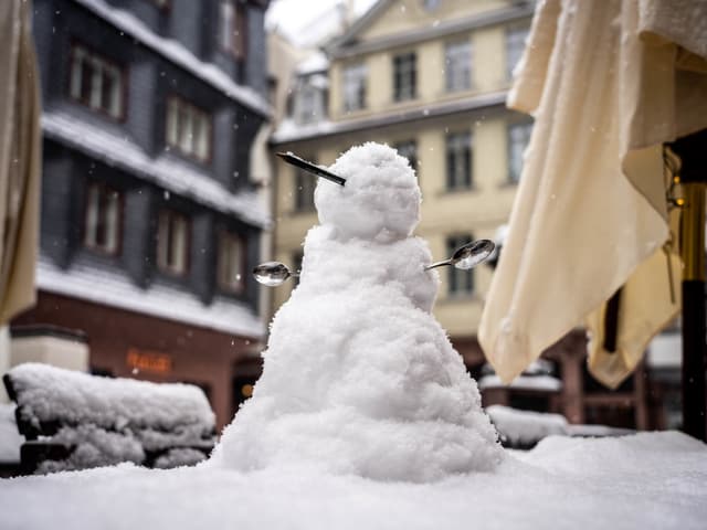 Kleiner Schneemann.