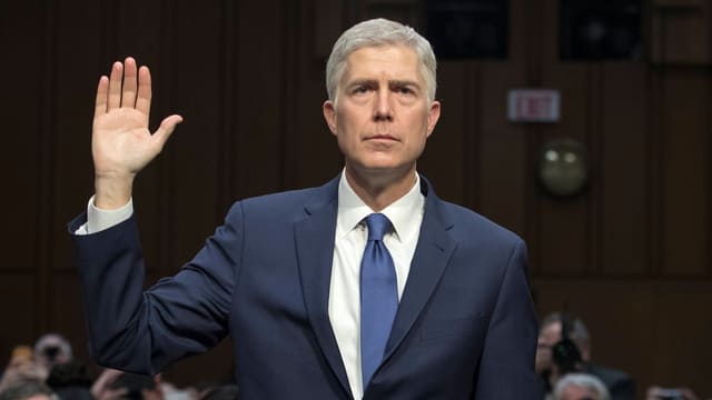 Neil Gorsuch bei seiner Anhörung im US-Senat. 