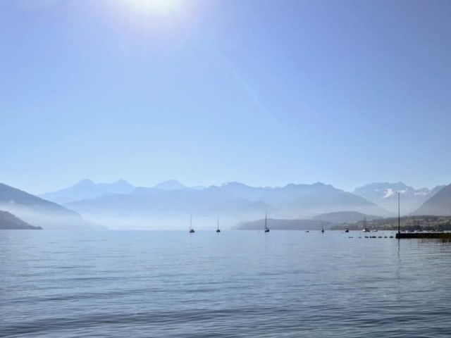 Dunst über See