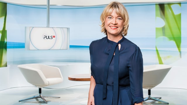 Daniela Lager im Puls-Studio