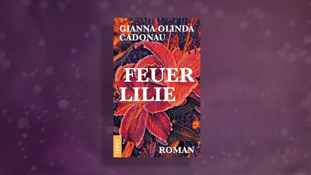 Buchcover mit roten Lilienblüten