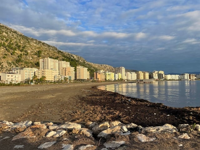 Der Strand von Shëngjin.