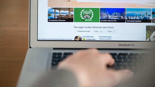 Webseite von Tripadvisor