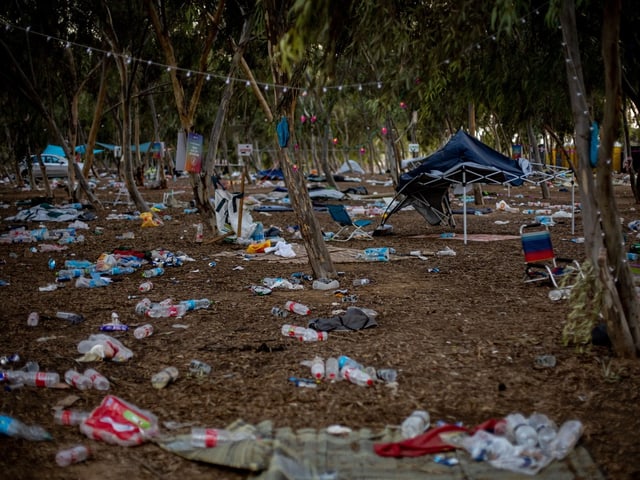 Ein Blick auf das Gelände des Musikfestivals.