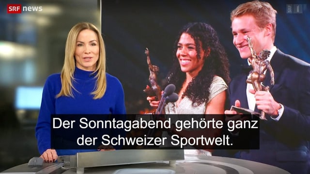 Screenshot aus der Hauptausgabe der «Tagesschau» mit Untertiteln