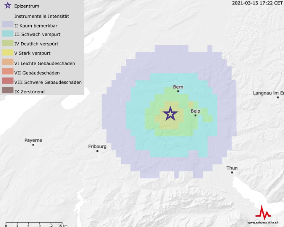 Erdbeben war in Bern gut spürbar - Regionaljournal Bern Freiburg Wallis