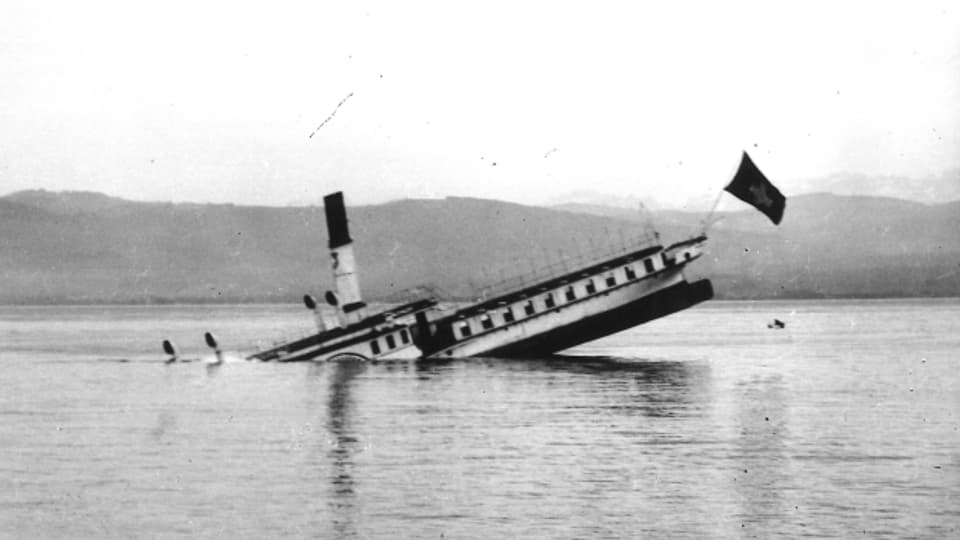 Das Dampfschiff Säntis wurde 1933 versenkt