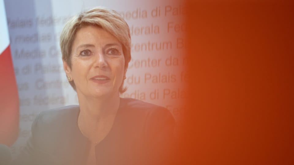 Finanzministerin Karin Keller-Sutter hat den Voranschlag fürs Budget 2025 vorgestellt.