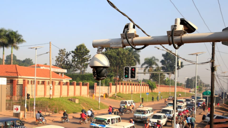 Videoüberwachung in den Strassen von Kampala.