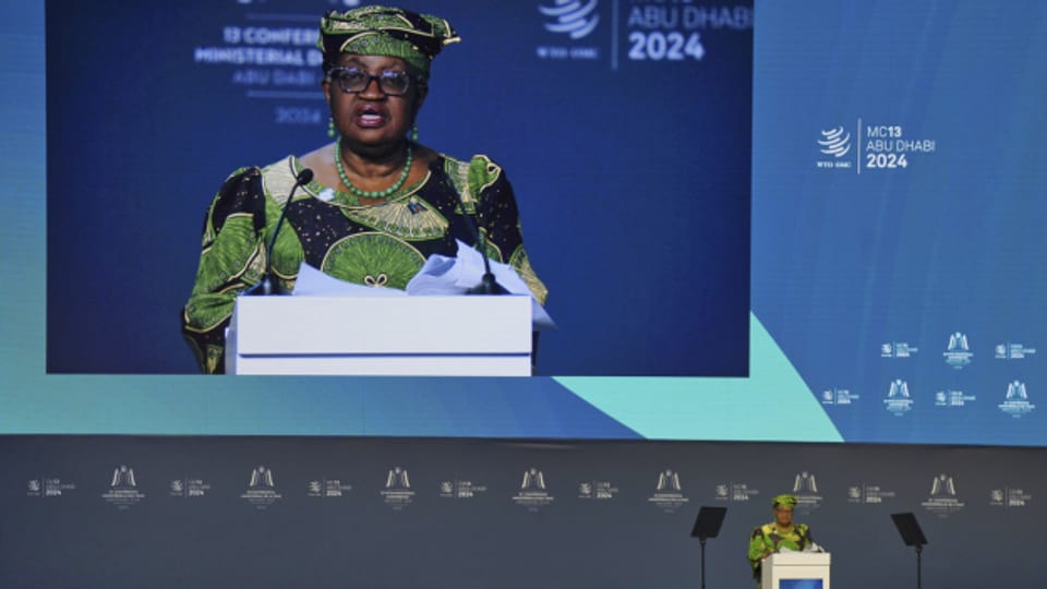 WTO-Generaldirektorin Ngozi Okonjo-Iweala konnte in Abu Dhabi keine grossen Durchbrüche verkünden.