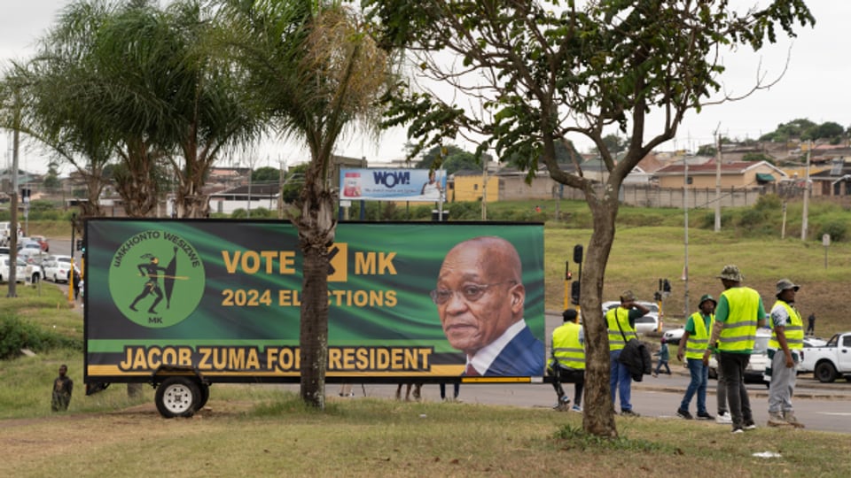 Zuma und seine MK-Partei sind kurz vor den Wahlen vielerorts sehr präsent.