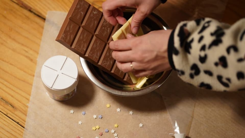 Schokoladenmäuse selber machen Kinder Rezept