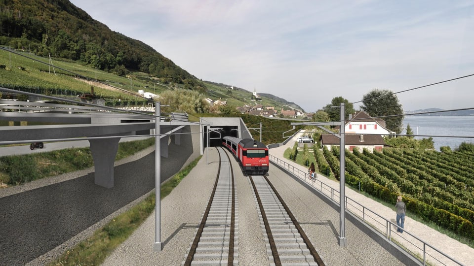 Visualisierung des neuen Ligerztunnels.