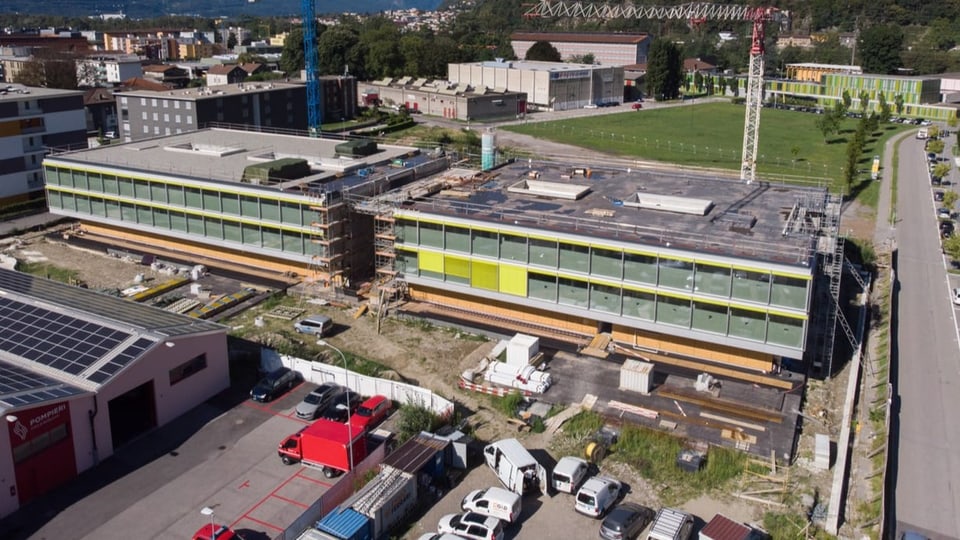 Das neue Gebäude des Instituts für Biomedizin in Bellinzona.