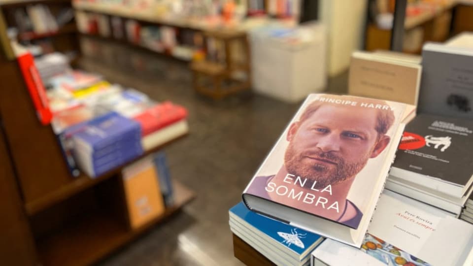 Das Buch von Harry in einem Bücherladen aufgestellt. 