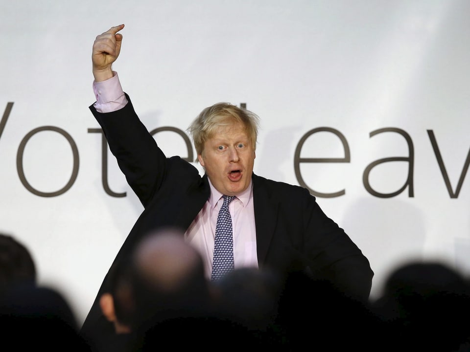 Johnson weibelt für "Vote Leave"