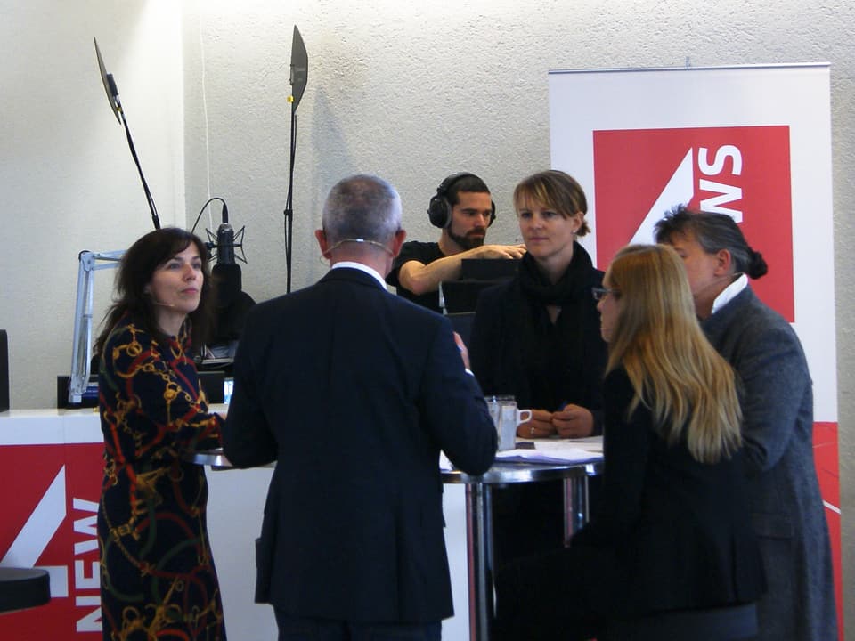 Podiumsdiskussion zum Thema Generation Praktikum an der Universität Basel.