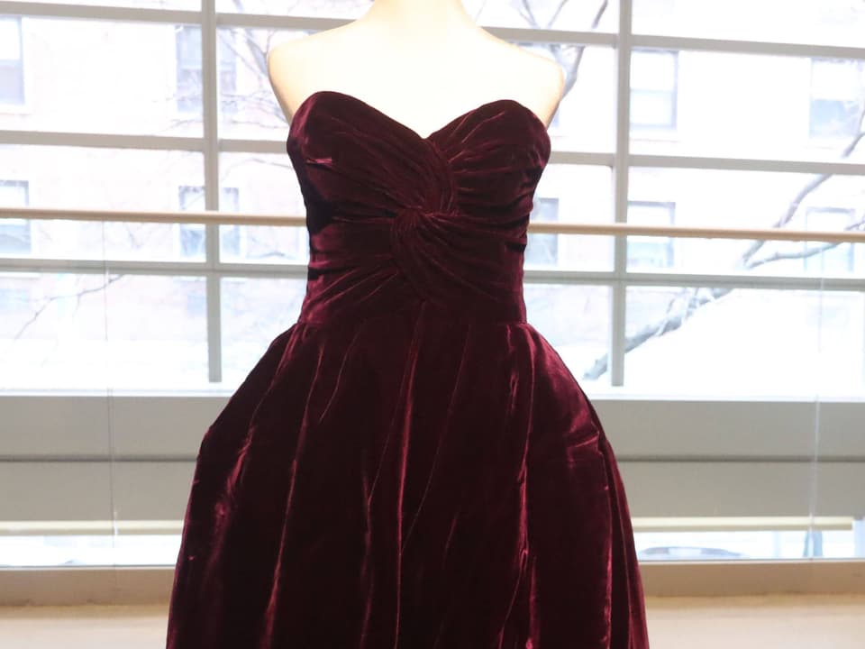 Das lilafarbene Kleid von Prinzessin Diana.